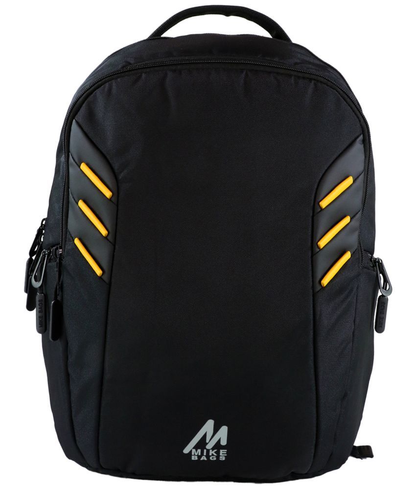     			mikebags 25 Ltrs Black Polyester College Bag