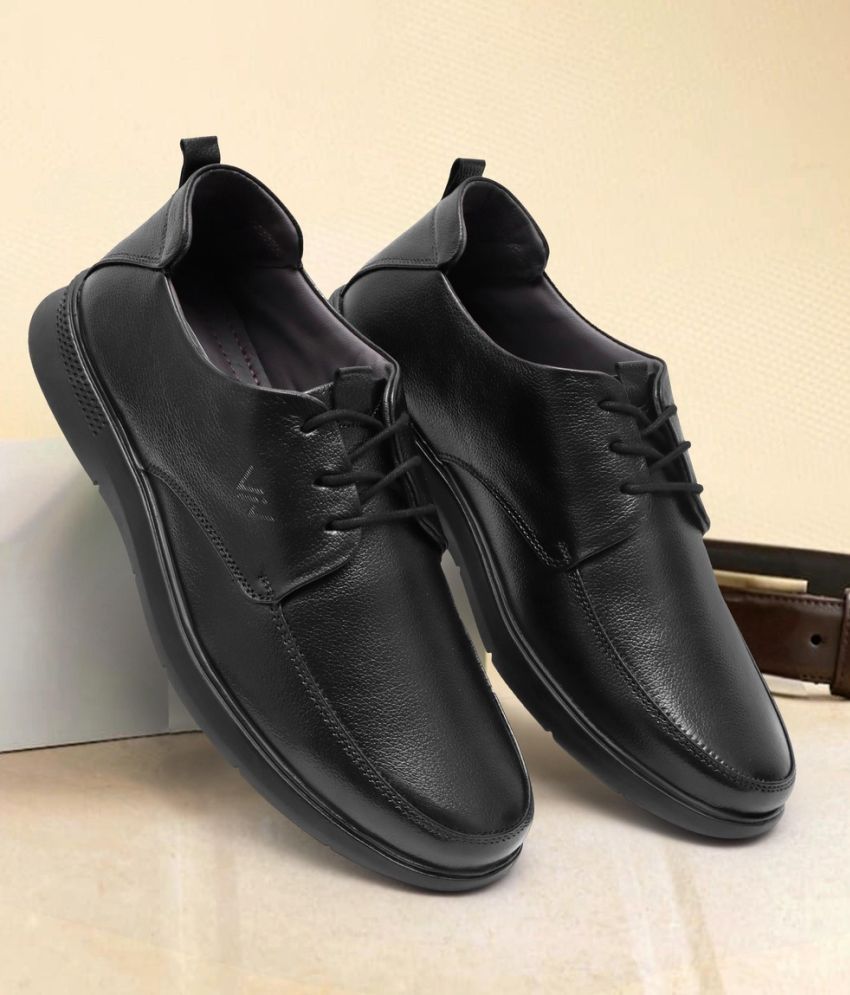     			viv Black Men's Derby Formal Shoes