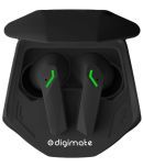 DIGIMATE Powerpods Earbud with LED Light Charging Case 20 Hours Playtime, Water Resistance, Siri/Google Supoort (Black, DGMGO5-004)