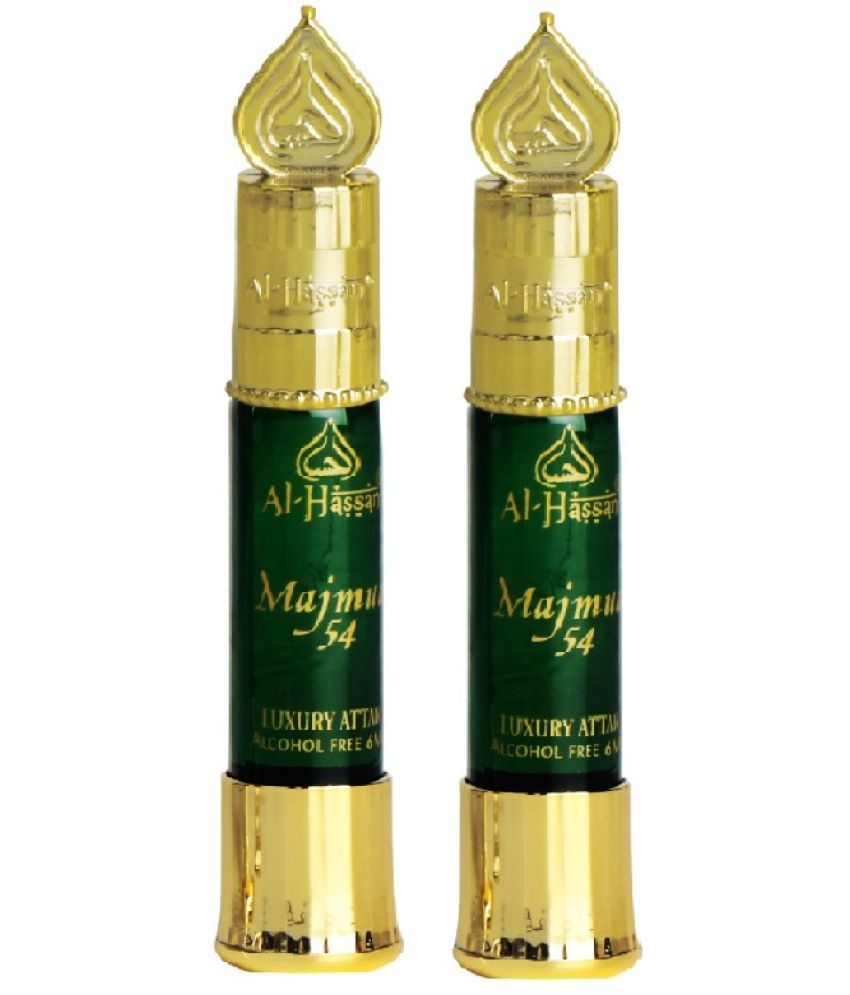     			Al - Hassan Majmua 54 Attar For Men & Women - Pack of 2 (6ml Each) Alcohol Free Attar