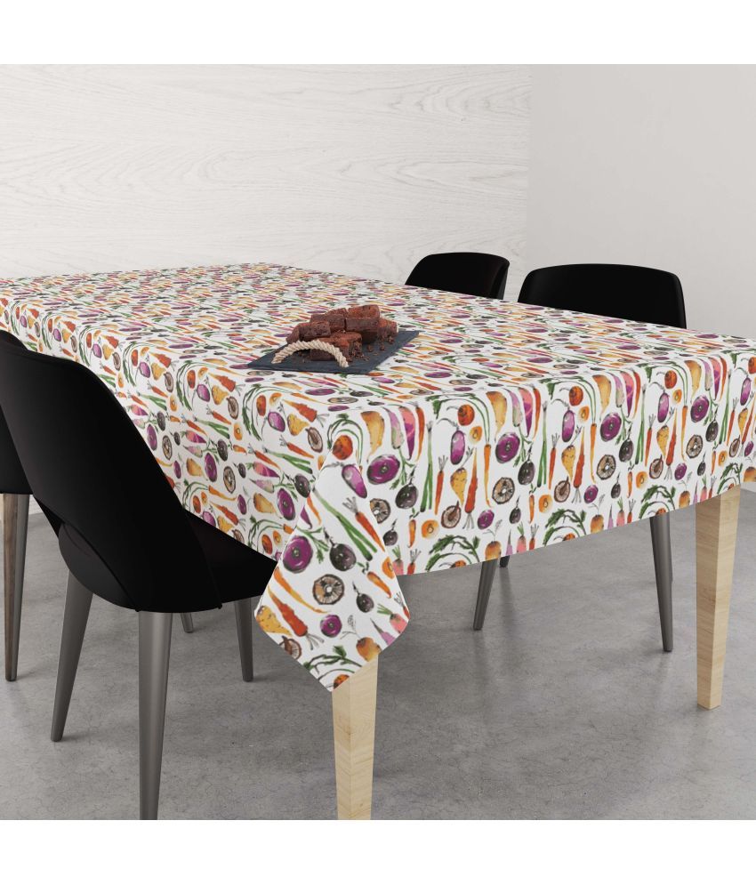     			BBM Printed Cotton 6 Seater Rectangle Table Cover & Runner ( 178 x 142 ) cm Pack of 1 Multicolor