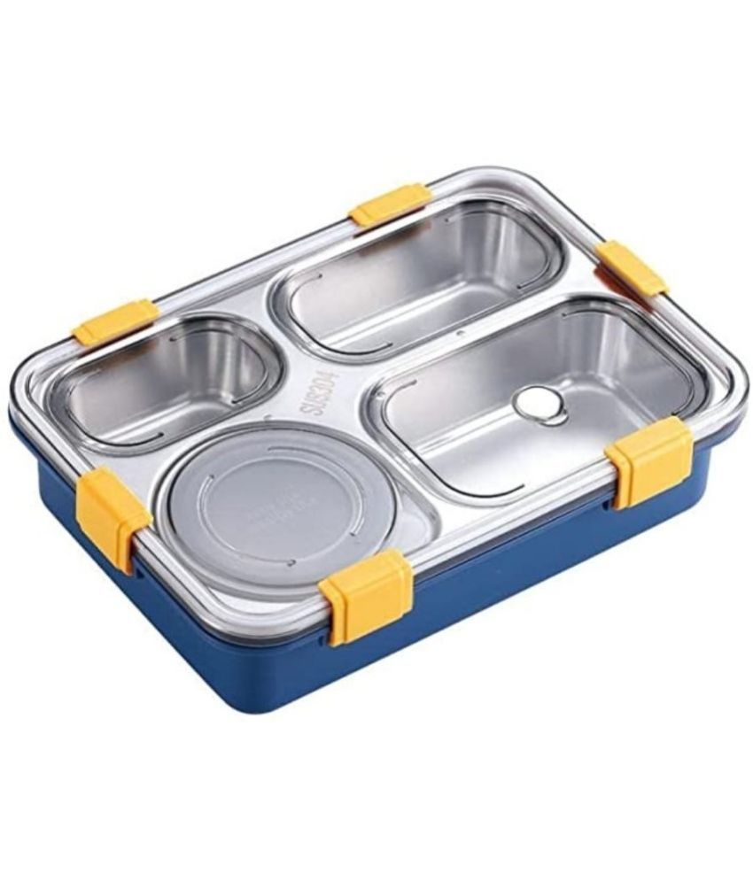     			HOMETALES Lunch Box Stainless Steel Lunch Box 4 - Container ( Pack of 1 )