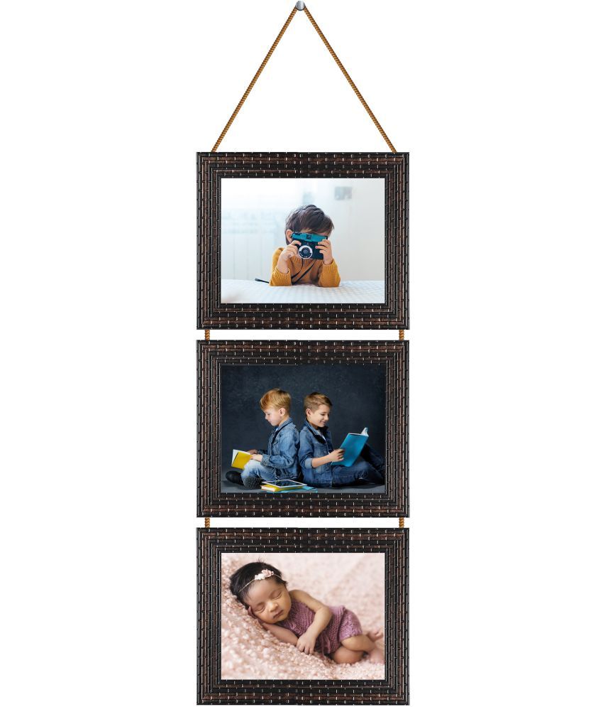     			Indianara Wood Brown Photo Frame Sets - Pack of 1