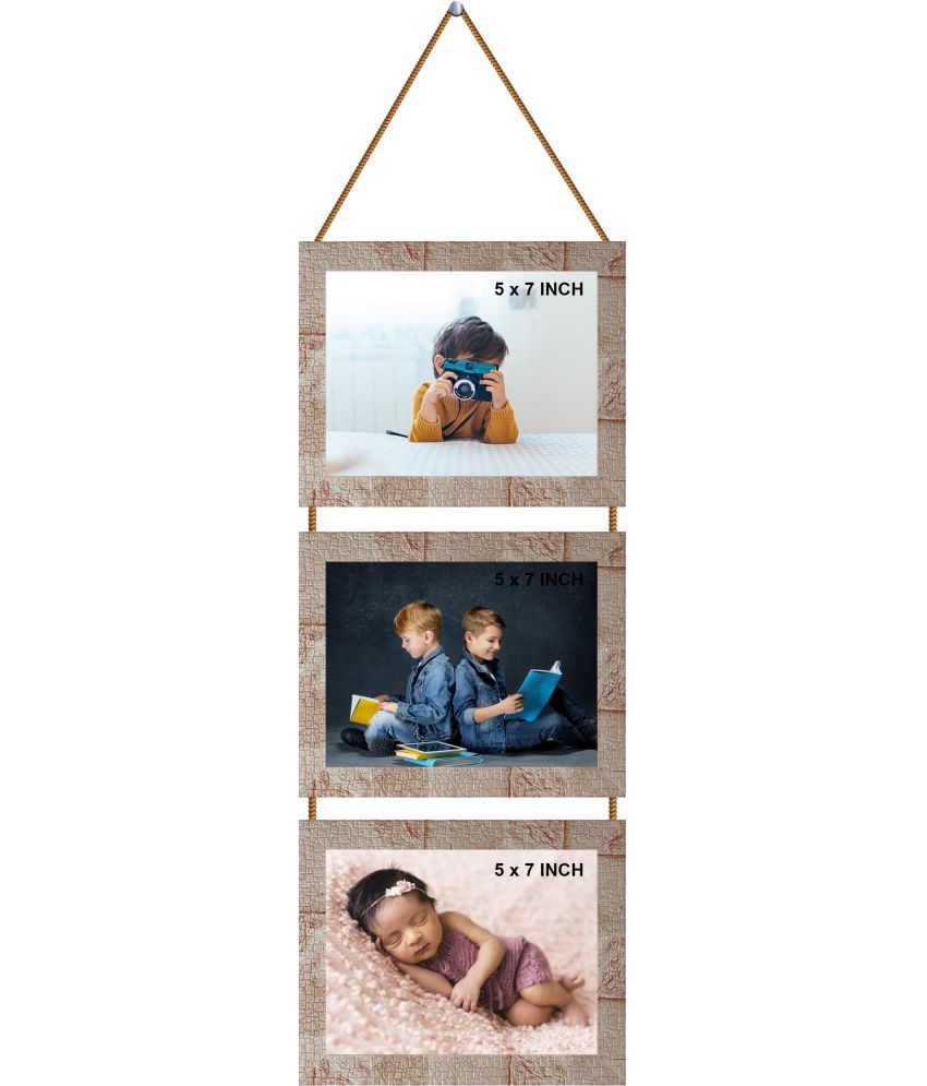     			Indianara Wood Multicolour Photo Frame Sets - Pack of 1