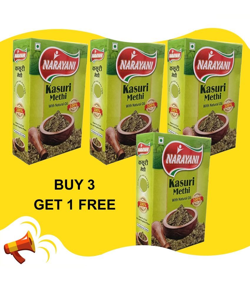     			Narayani Spices Kasuri Methi 100 Gram (Buy 3 Get 1 Free) Masala Ntwt.400gm Masala 100 gm