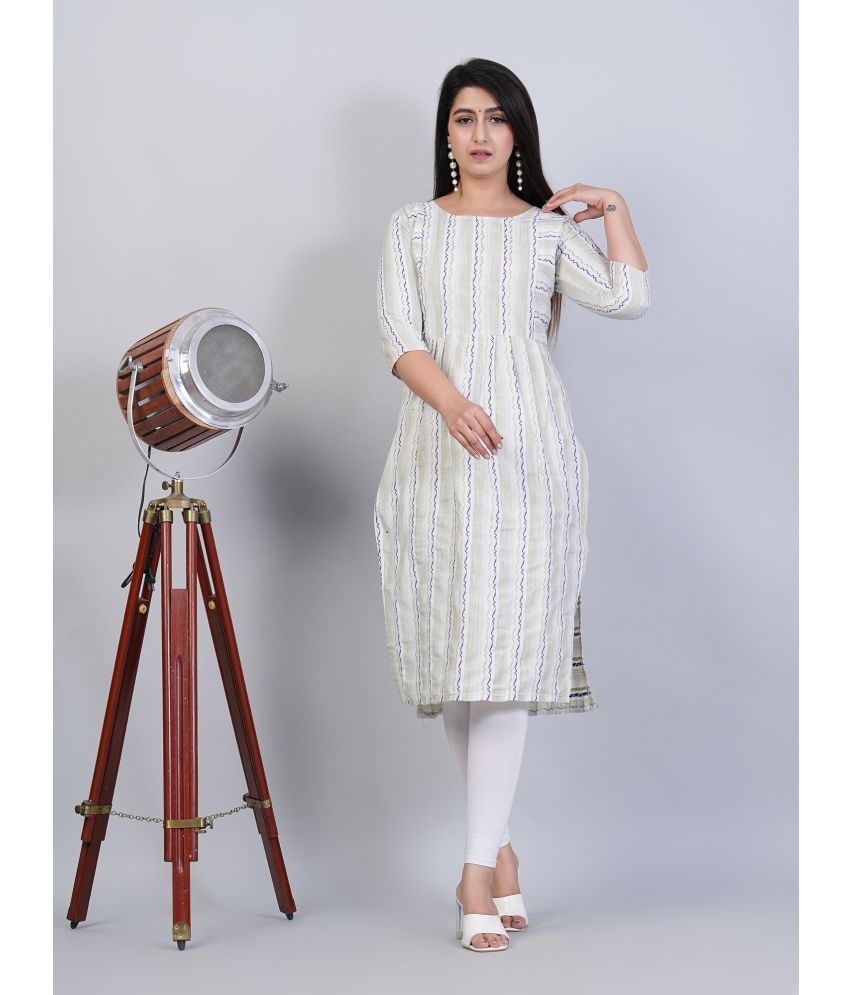     			Parastri Green Cotton Maternity Kurta