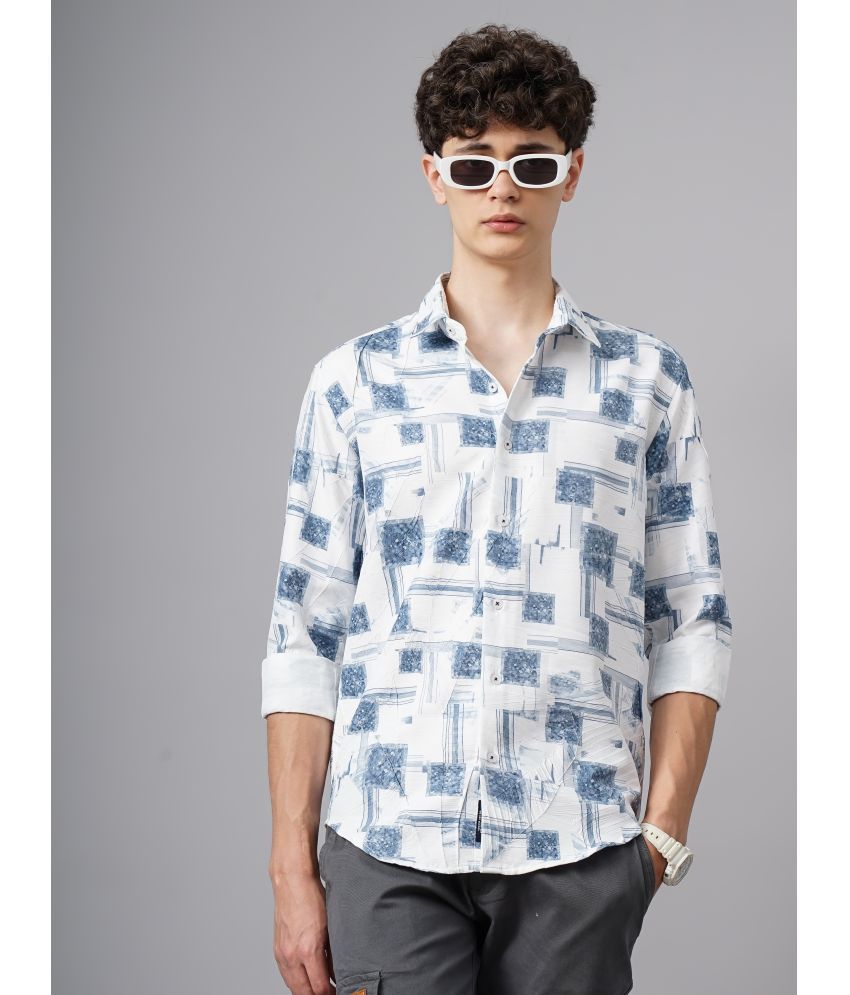     			Paul Street Polyester Slim Fit Printed Full Sleeves Men's Casual Shirt - Blue ( Pack of 1 )