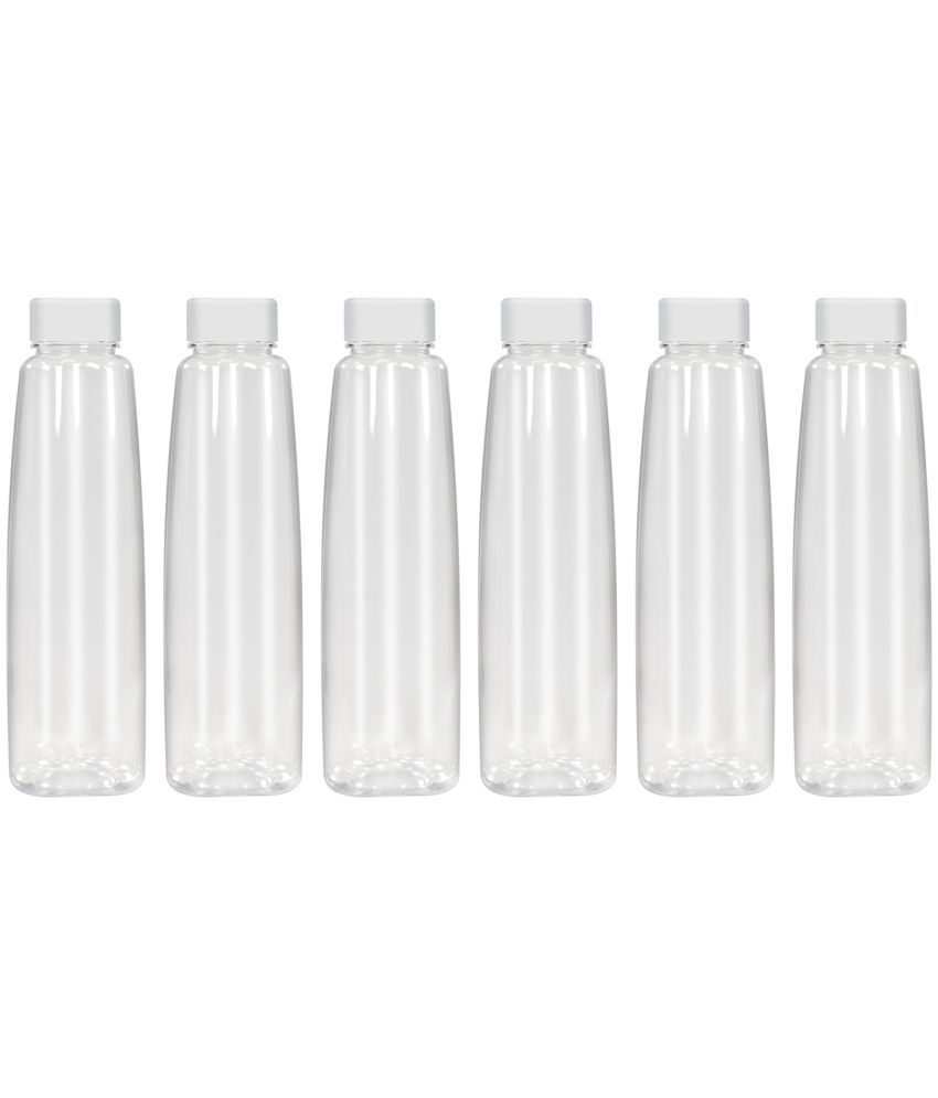     			PearlPet Kohinoor-1000ML-TRANSPARENT-6PCS Transparent Plastic Water Bottle 1000 mL ( Set of 6 )