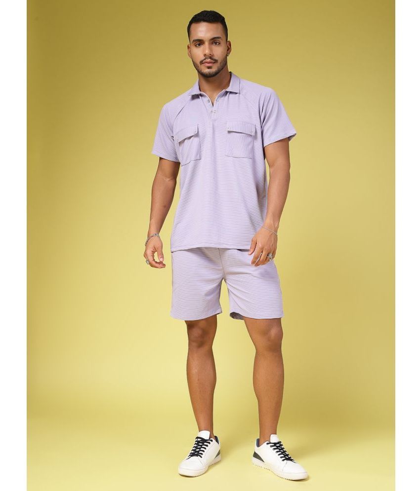     			Rigo Lavender Polyester Relaxed Fit Men's Tracksuit ( Pack of 1 )