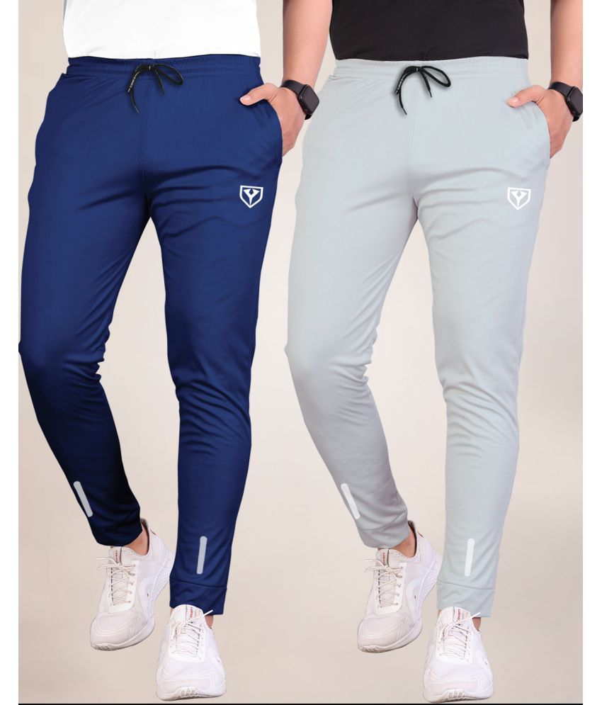     			Septem Off White Polyester Men's Sports Joggers ( Pack of 2 )