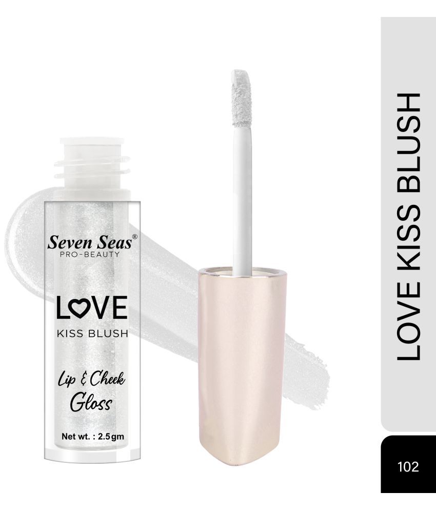     			Seven Seas Tint Lip Love Kiss Blush|Moisturizing lip gloss and lip cheek tint Glossy Finish (Silver)