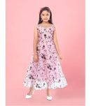 Aarika Net Fit And Flare Dress For Girls ( Pack of 1 , Pink )