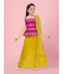 Aarika Silk Lehenga Choli Set For Girls ( Pack of 1 , Pink )