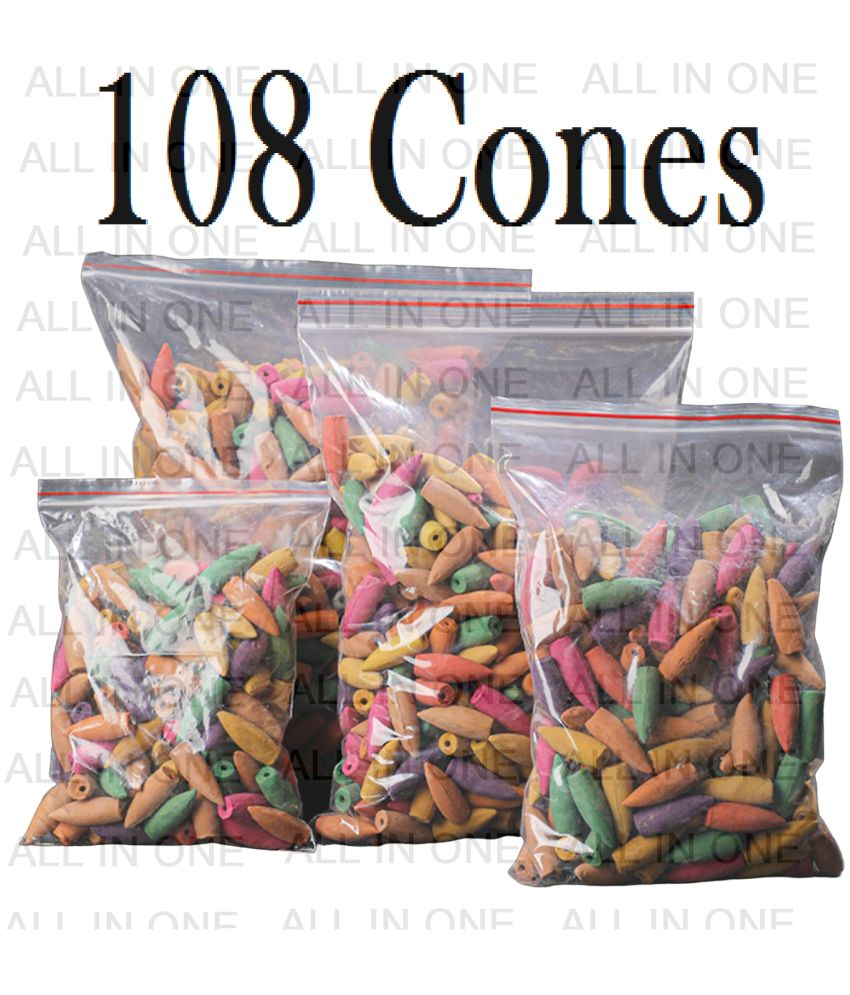     			ALL in one Dhoop,Incense Dhoop Cone Natural 108 Pieces ( Pack of 1 )