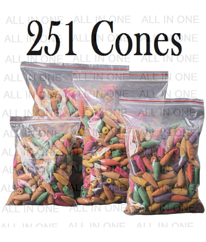     			ALL in one Dhoop,Incense Dhoop Cone Natural 251 Pieces ( Pack of 1 )