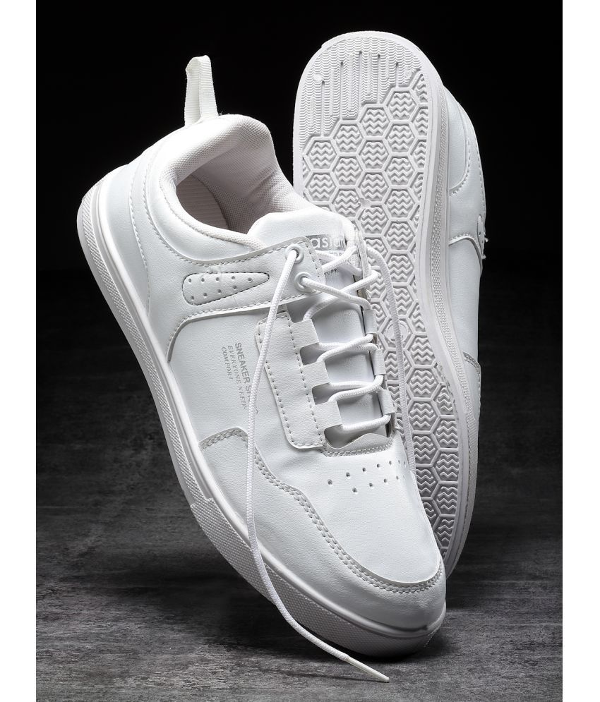     			ASIAN White Men's Sneakers