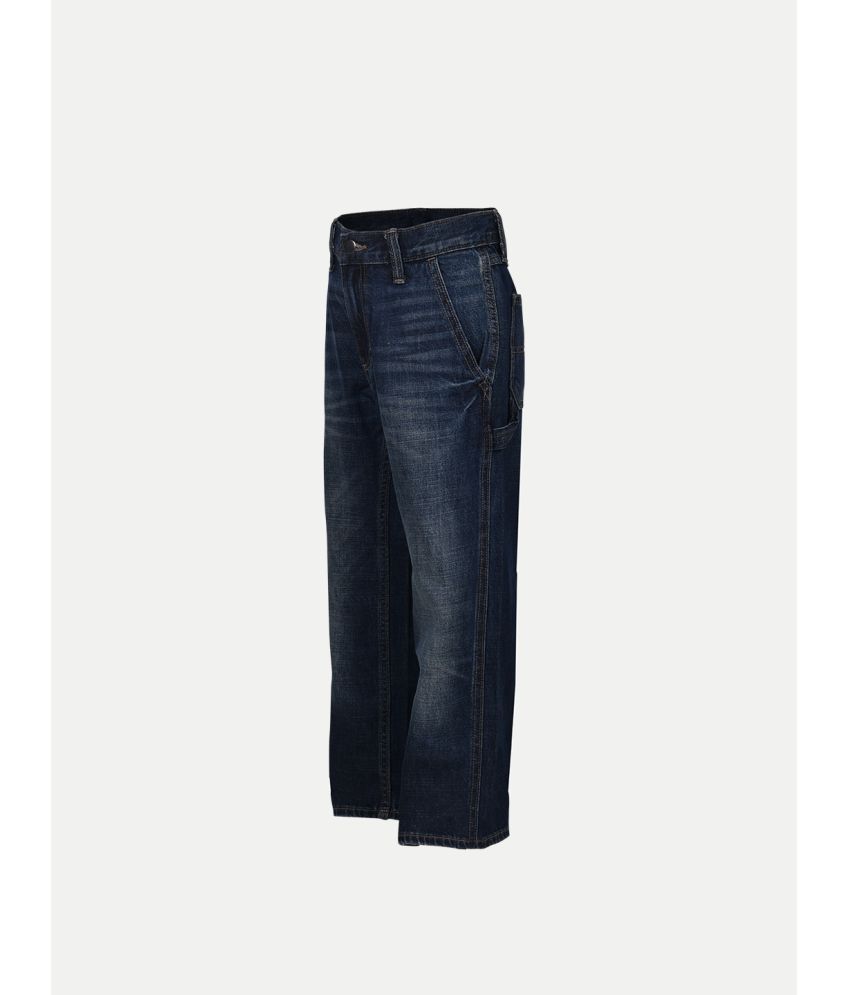     			Boys Dark Blue Denim Pant