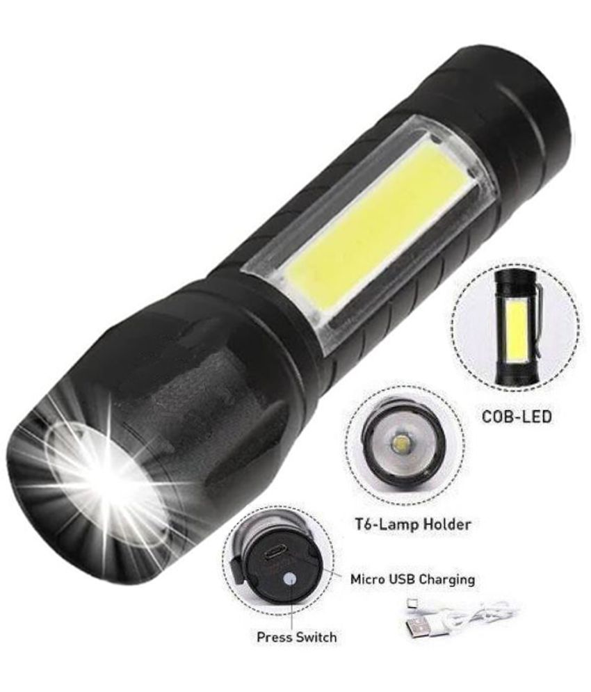     			CRS - 0.5W Rechargeable Flashlight Torch ( Pack of 1 )