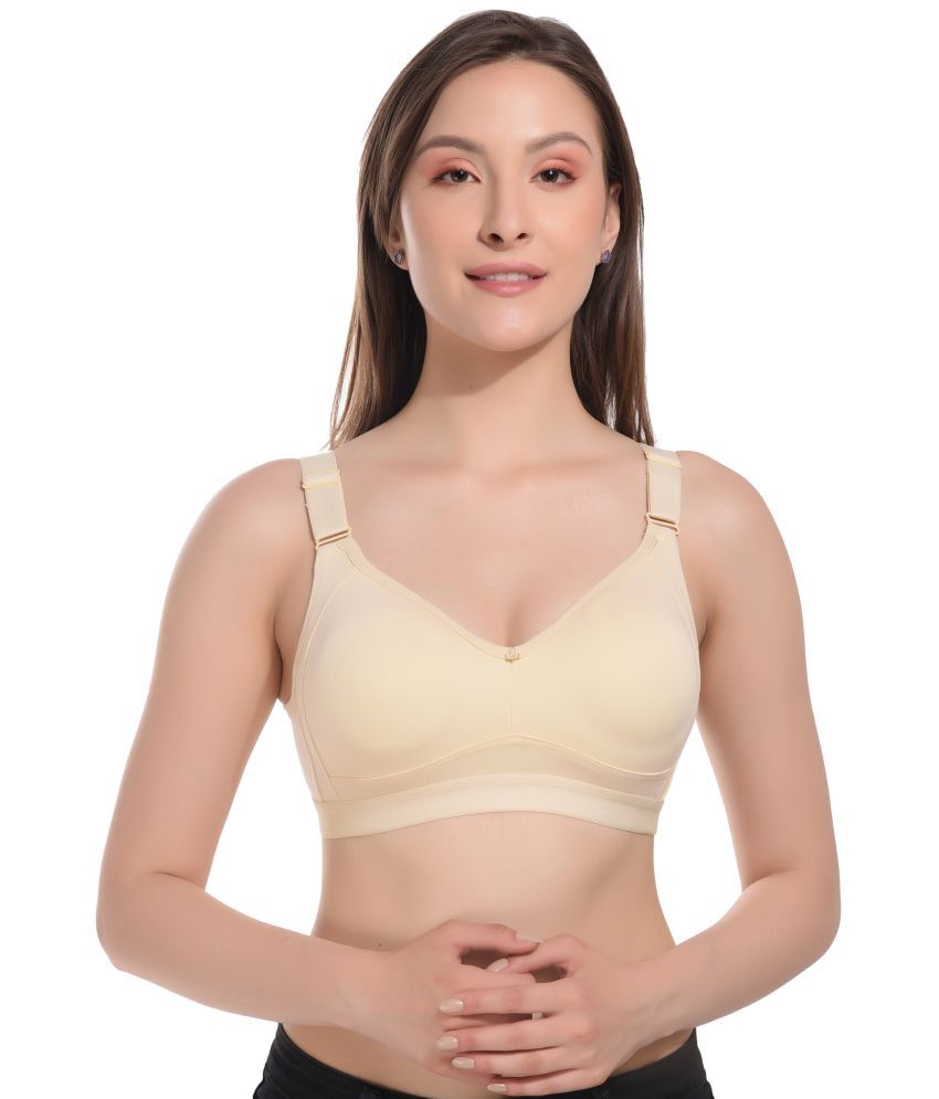     			Elina Beige Cotton Non Padded Women's Minimizer Bra ( Pack of 1 )