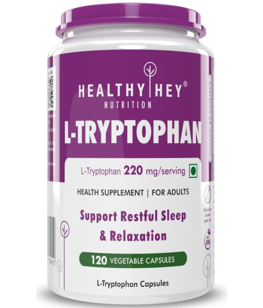     			HEALTHYHEY NUTRITION L-Tryptophan - 120 Veg Capsules 220 mg