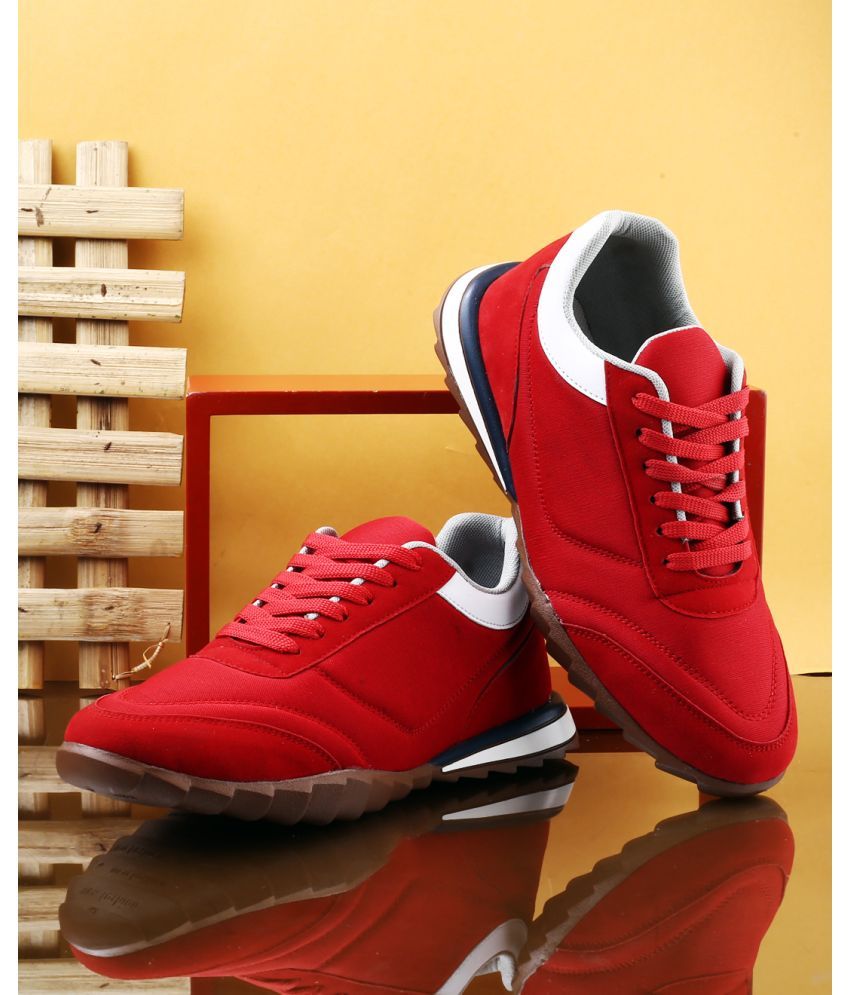     			Hakkel Red Men's Outdoor Shoes