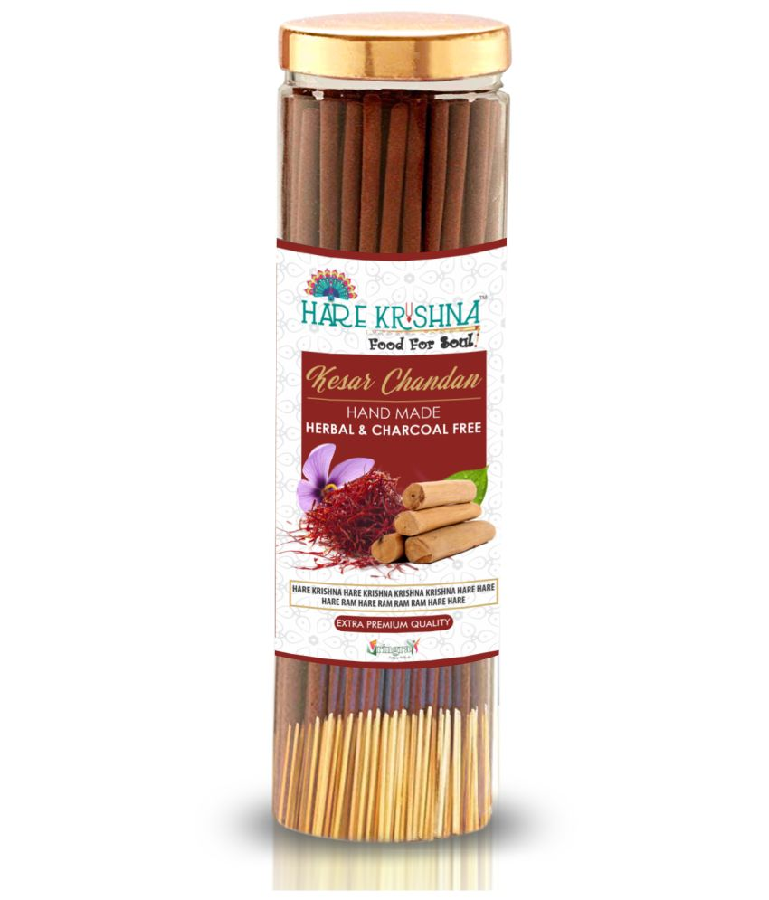     			Hare Krishna Food For Soul Incense Stick Kesar Chandan 200 gm ( Pack of 1 )