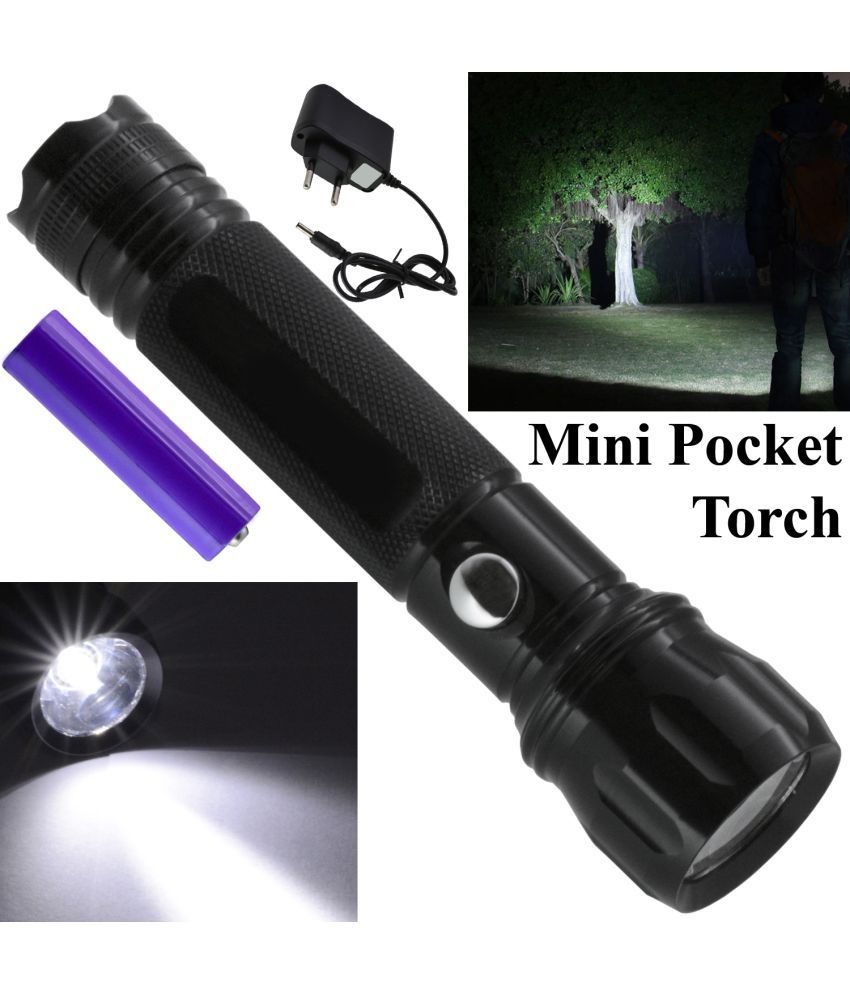     			JMALL 10W Rechargeable Flashlight Torch ( Pack of 1 )