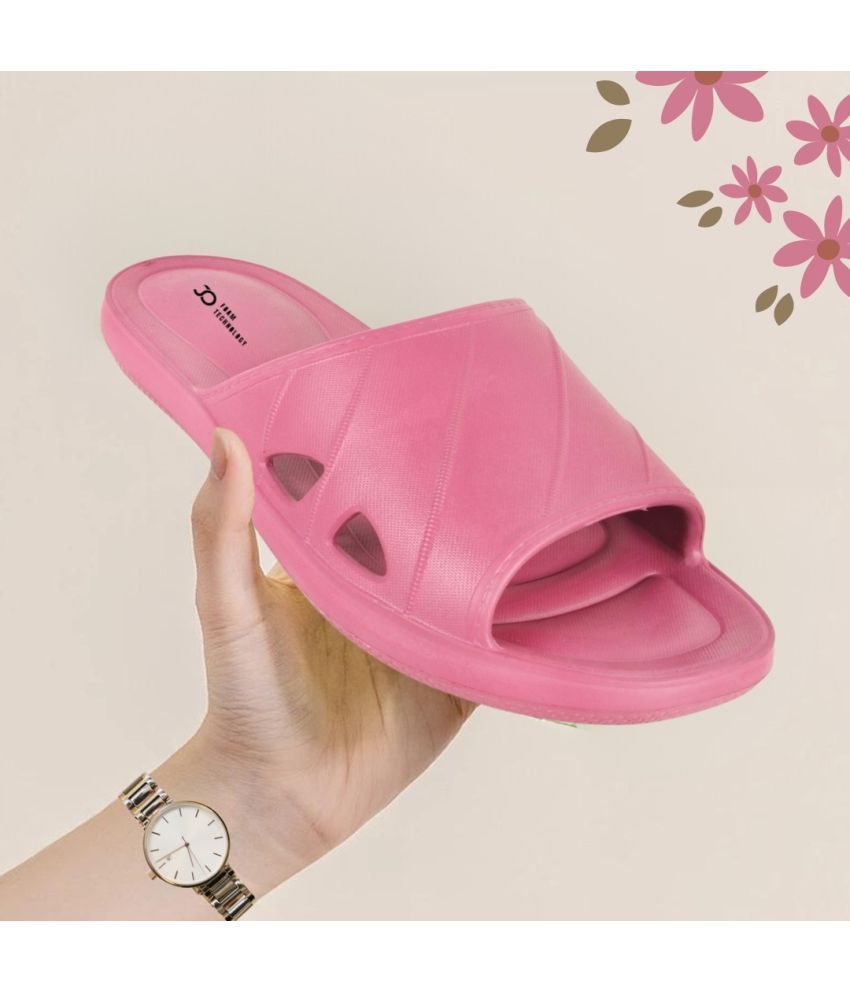     			Jootiyapa Pink Women's Slide