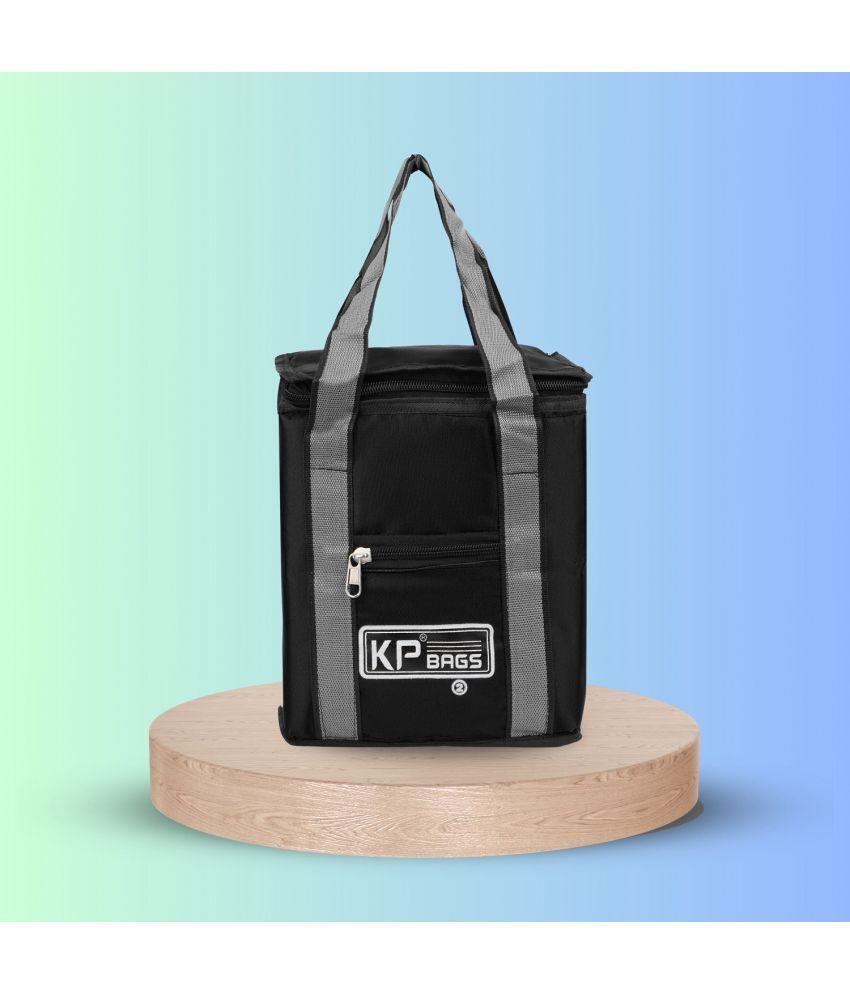     			KP Black Polyester Lunch Bag Pack of 1