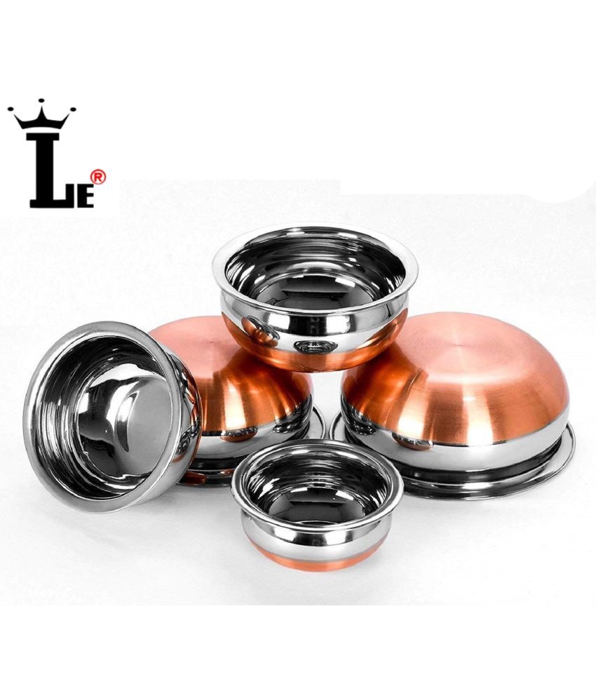     			LEROYAL copper bottom handi set Stainless Steel Serving Bowl 1900 mL ( Set of 5 )