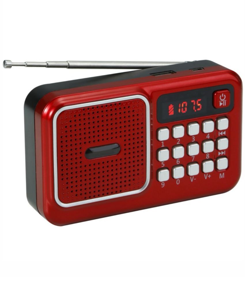     			Neo N47 MUSIC RADIO 5 W Bluetooth Speaker Bluetooth V 5.2 with USB Playback Time 4 hrs Red