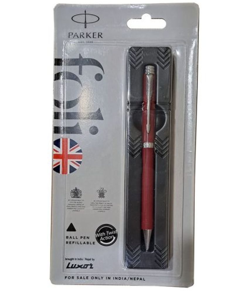     			Parker Folio Standard Red Ct Ball Pen (Pack of 2)