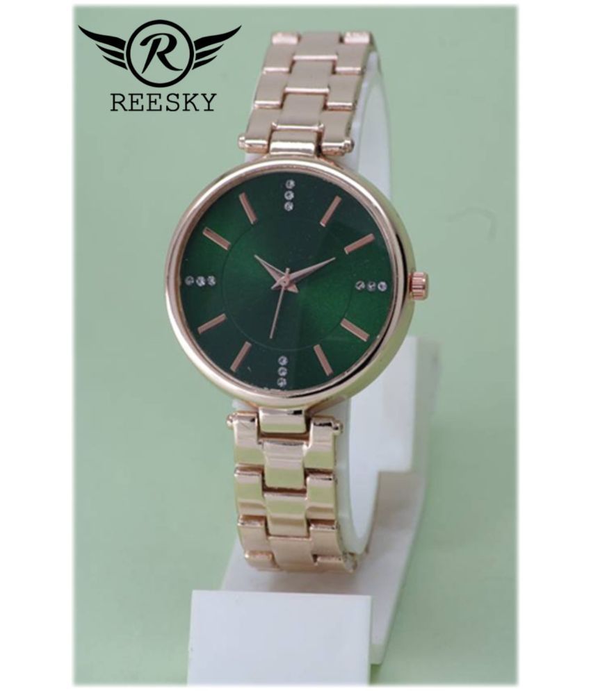     			REESKY Rose Gold Metal Analog Womens Watch