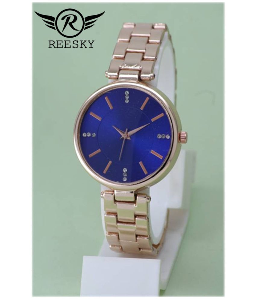     			REESKY Rose Gold Metal Analog Womens Watch