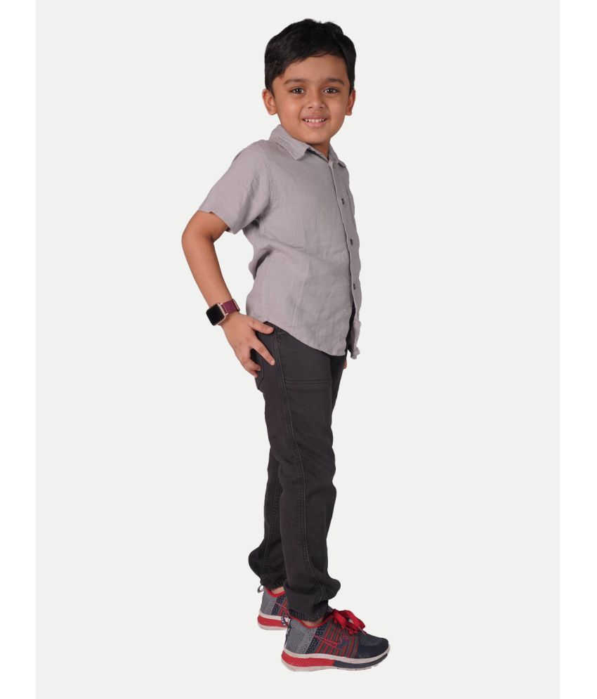     			Radprix Black Cotton Boys Trackpant ( Pack of 1 )