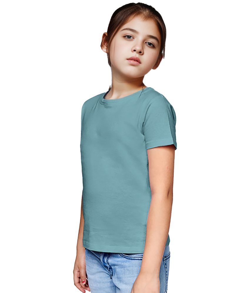     			Radprix Blue Cotton Girls Top ( Pack of 1 )