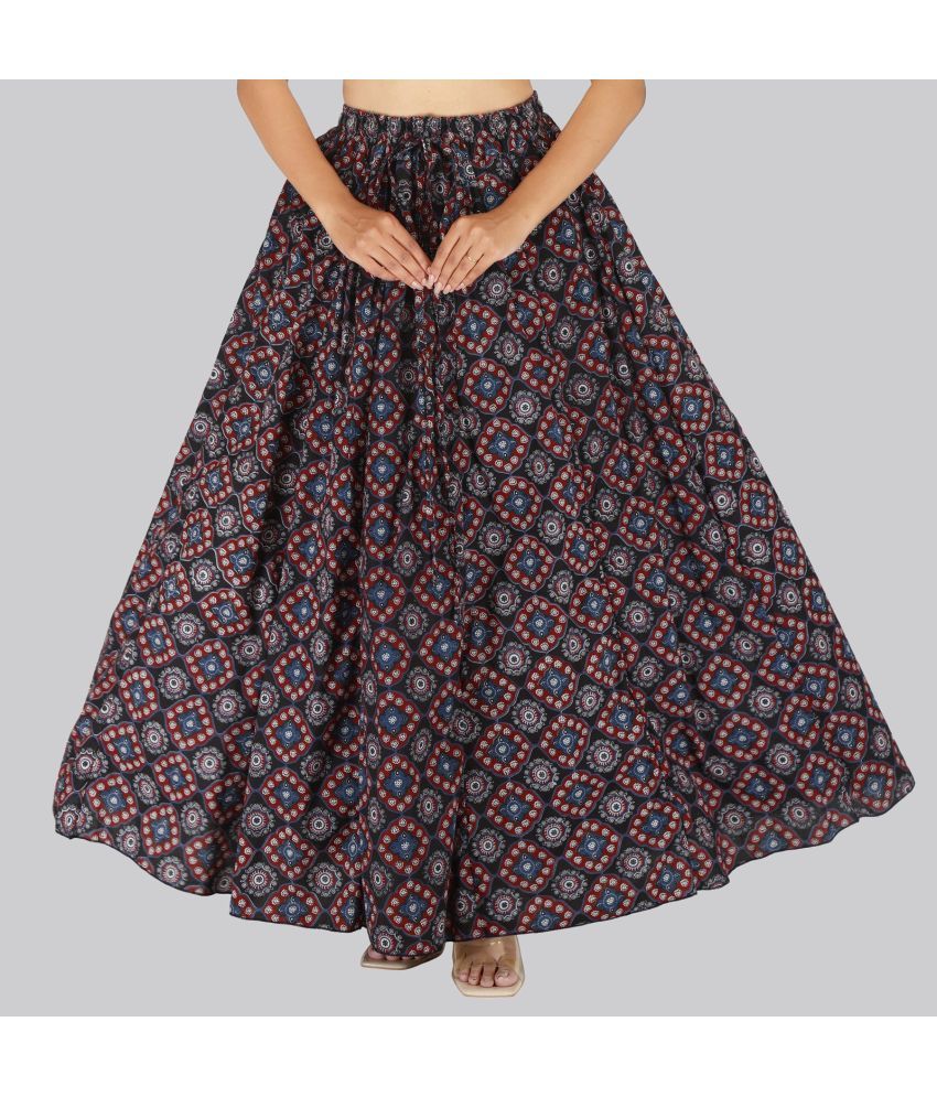     			Sttoffa Multicolor Cotton Women's Flared Skirt ( Pack of 1 )