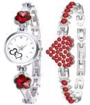 REESKY Silver Metal Analog Womens Watch