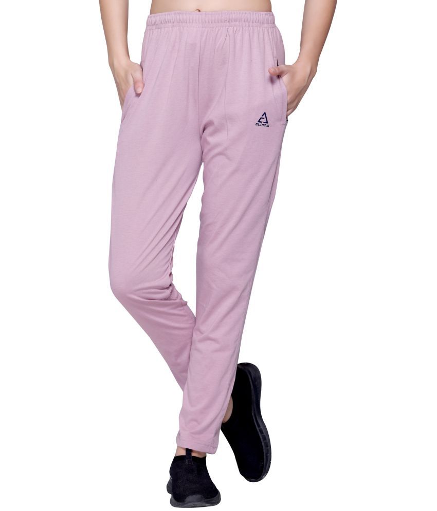     			Elpida Pink Cotton Women's Outdoor & Adventure Trackpants ( Pack of 1 )