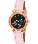 KIARVI GALLERY Pink Leather Analog Womens Watch