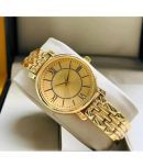 REESKY Gold Metal Analog Womens Watch