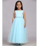 Toy Balloon Kids Net Gown For Girls ( Pack of 1 , Light Blue )