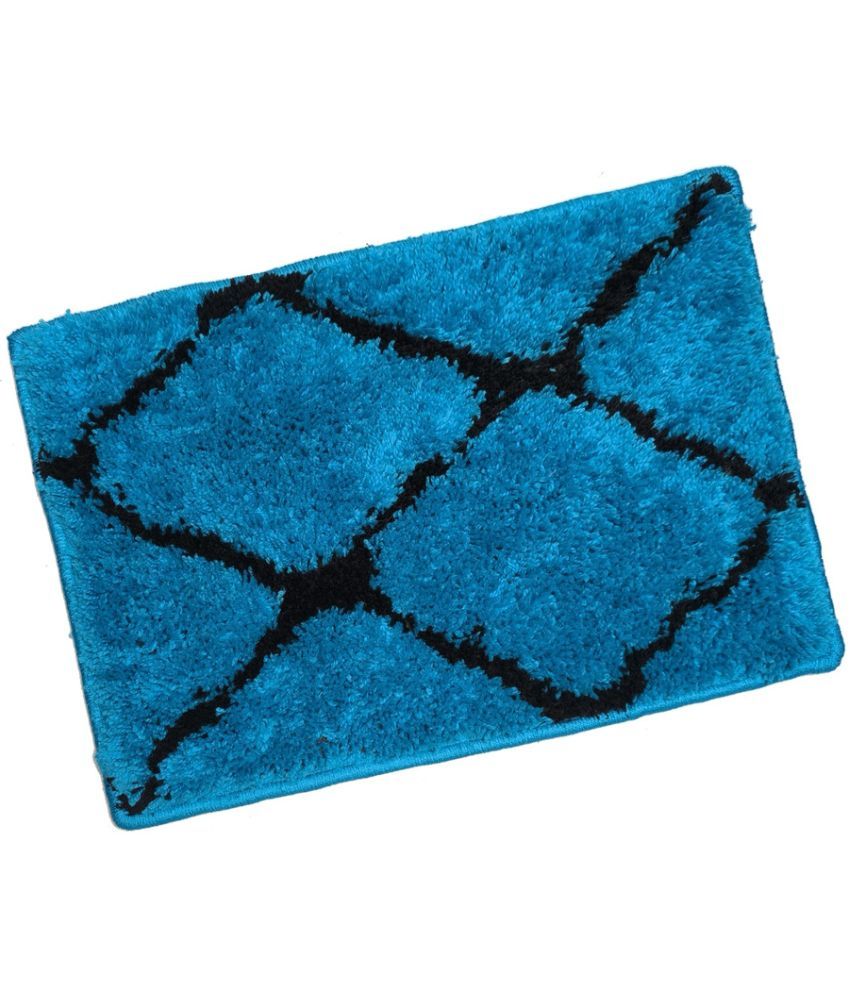     			ADIRNY - Regular Polycotton Door Mat ( 59 X 39 cm ) Single - Blue