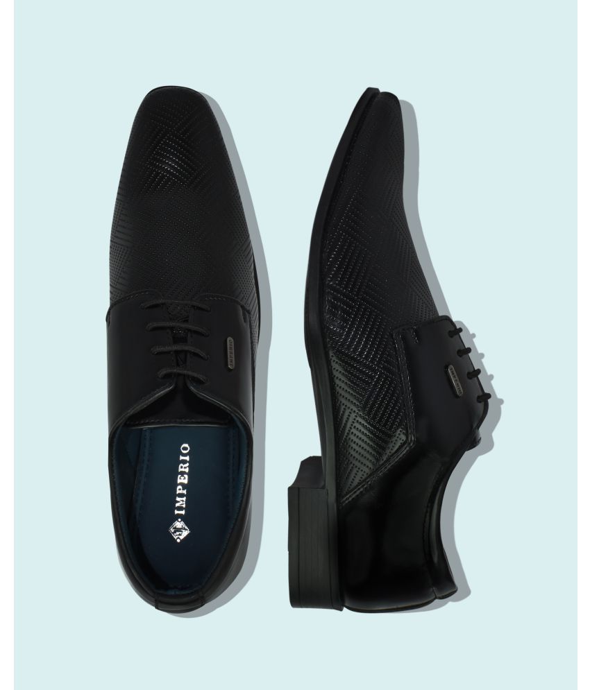     			Ajanta Black Men's Oxford Formal Shoes