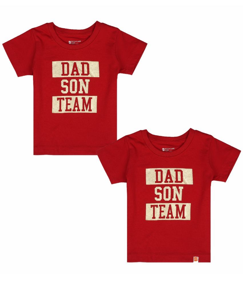     			Bodycare Red Baby Boy T-Shirt ( Pack of 2 )