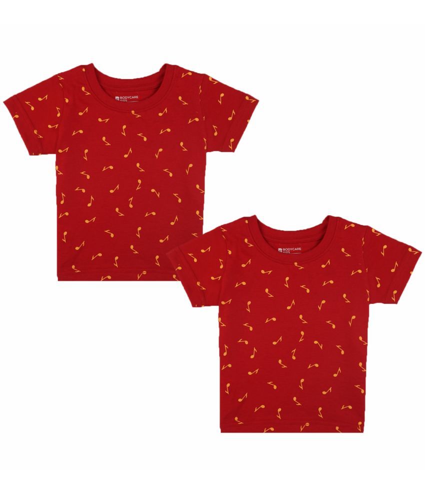     			Bodycare Red Baby Girl T-Shirt ( Pack of 2 )