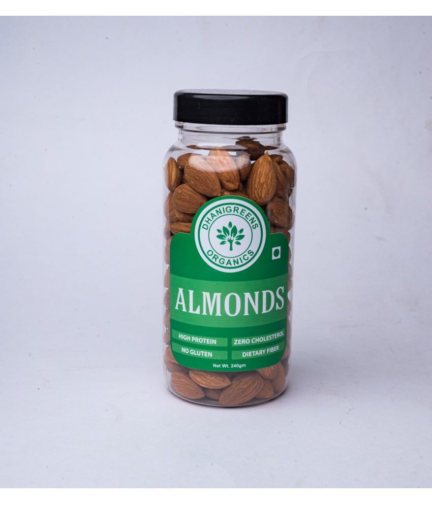     			DHANIGREENS ORGANICS Almond (Badam) 240 g