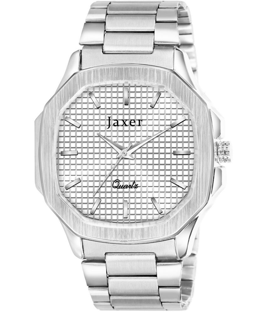     			Jaxer Silver Stainless Steel Analog Men's Watch