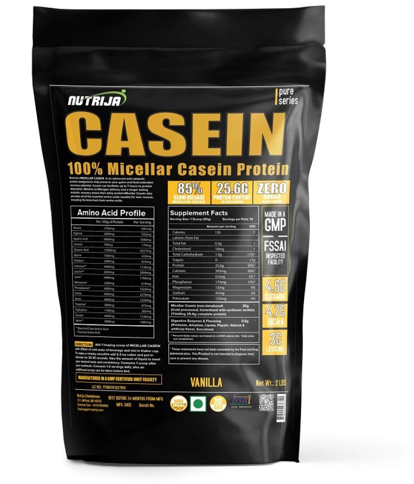     			NUTRIJA MICELLAR CASEIN™ Whey Protein ( 907 gm , Vanilla - Flavour )