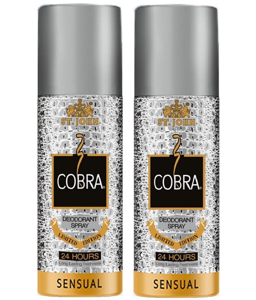     			St. John Cobra Sensual 150ml*2 Long Lasting Deodorant Spray for Men 150 ml ( Pack of 2 )